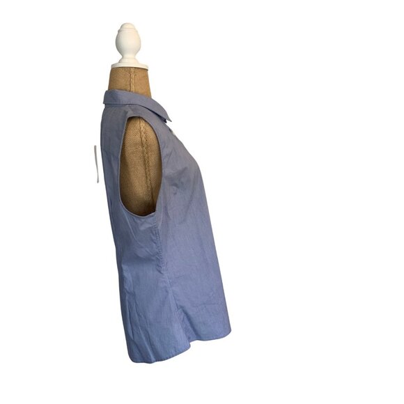 BANANA REPUBLIC Riley Tailored Fit Shirt Sleeveless Size14P - Picture 4 of 9